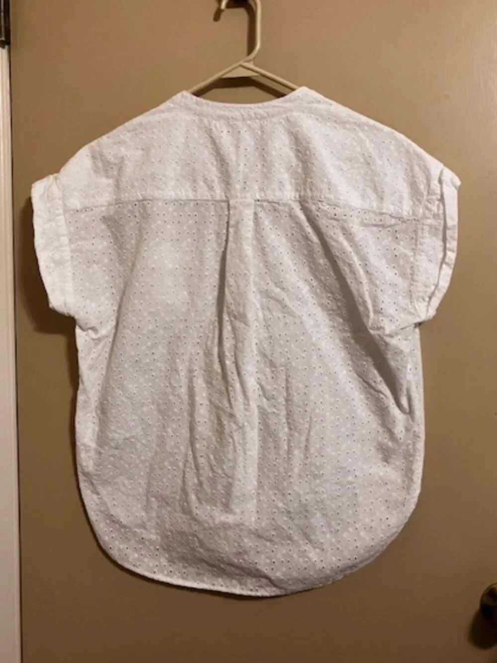 J. Crew Mercantile White Eyelet Top